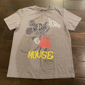 Disney Heather Gray Graphic Tee “It all started with a mouse”